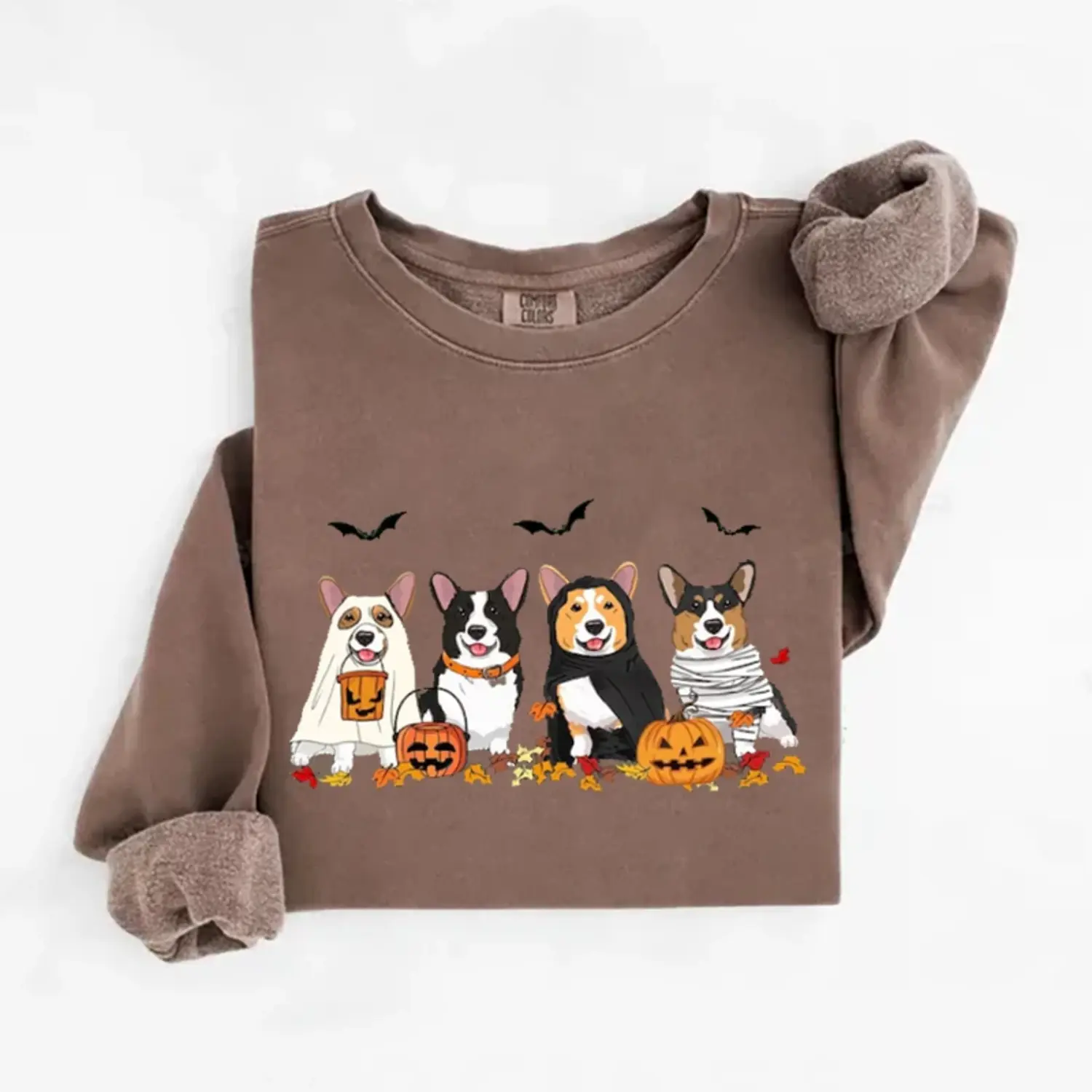 Halloween Corgi Ghost Dogs Sweatshirt (view 3)