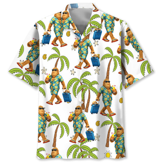 Sasquatch Summer Vacation Hawaiian Shirt