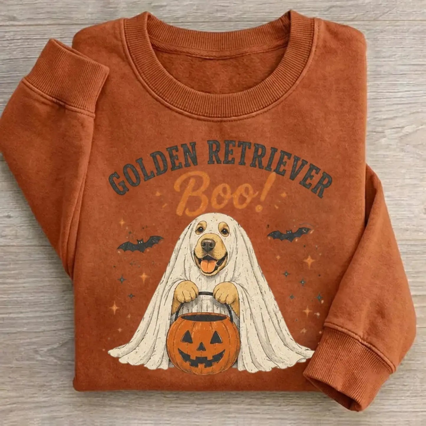 Halloween Golden Retriever Sweatshirt (view 3)