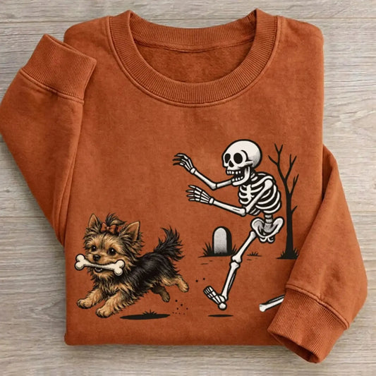 Halloween Yorkie Dog Sweatshirt