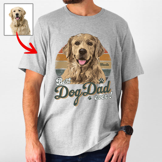 Vintage Style Best Dog Dad Ever T-Shirt